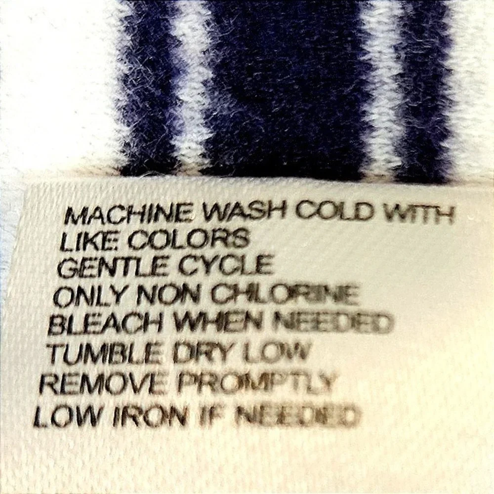 Nautica‎ Robe S Blue White Striped Fleece Preppy Coastal Nautical Loungewear